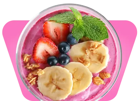 Перекус - ягодно-банановый смузи